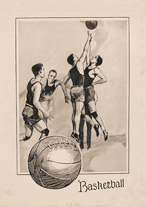 1920s Basketball Art