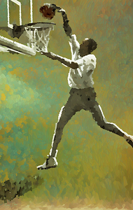 1987 Michael Jordan Dunk Art Remix