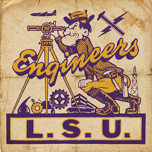 1968 LSU Engineers Art Remix