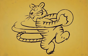 1940s Missouri Tiger Cartoon Art Remix