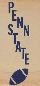 1958 Penn State Football Art