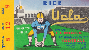 1952 Rice Owls at UCLA Bruins