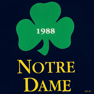 1988 Notre Dame Shamrock Art