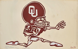 1986 Oklahoma Sooners Football Cartoon Art