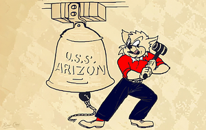 1950s Arizona Wildcat Cartoon Art