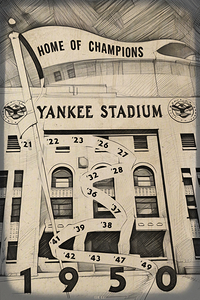 1950 Yankees Stadium Viewfinder