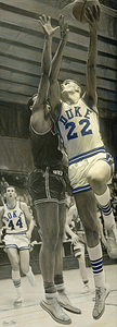 1960s Duke Basketball Art 