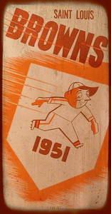 1951 St. Louis Browns Baseball Art