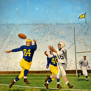 1952 Michigan Football Art Remix
