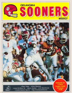 1979 Oklahoma Sooners Weekly Magazine Cover Art