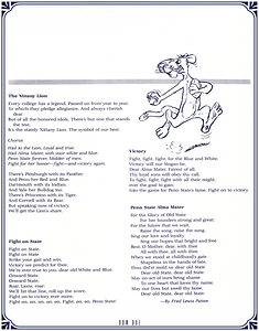 1982 Penn State Fight Songs Art 