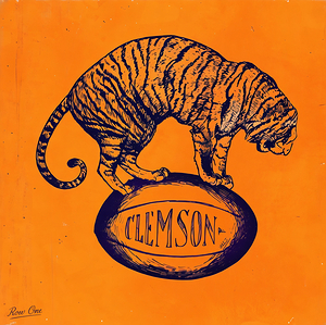 Early 1900s Clemson Tiger Art