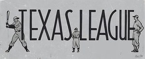 1954 Texas League Baseball Art