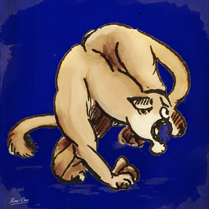 1930s BYU Cougar Art Remix