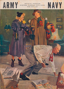 1953 Army Navy Football Cover Art