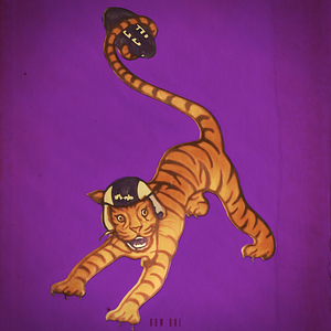 1957 Clemson Tiger Football Art