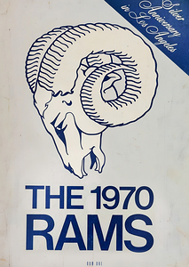 1970 LA Rams Silver Anniversary Art