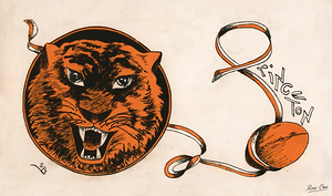 Early 1900s Princeton Tiger Art