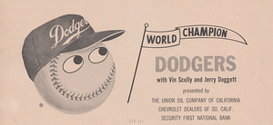 1960s LA Dodgers with Vin Scully & Jerry Doggett