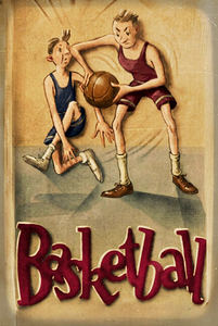1920s Basketball Viewfinder Slide Art