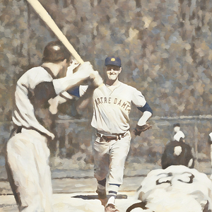1960s Notre Dame Baseball Art