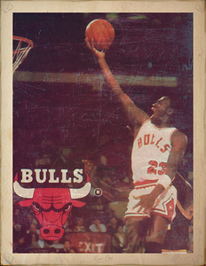 1985 Michael Jordan Chicago Bulls Art