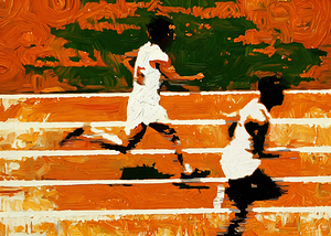 Jesse Owens Track Meet Art
