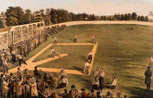1867 Baseball Art The Second Great Match for the Championship