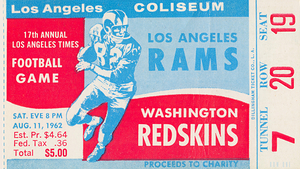 1962 Washington Redskins vs. LA Rams