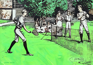 1884 tennis art remix