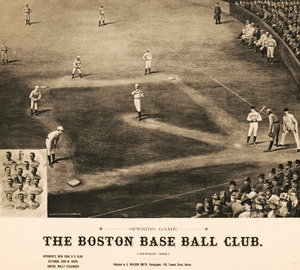 1889 Boston Base Ball Club Opening Game Art
