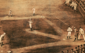 1889 Boston Beaneaters vs. New York Giants Baseball Opening Day