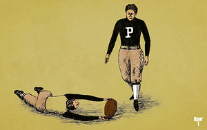 1890s purdue football art remix 
