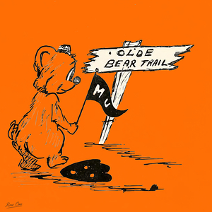 1940s Mercer Bear Cartoon Art