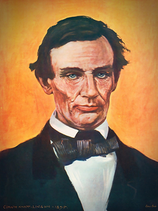 1895 abe lincoln art corwin knapp linsom