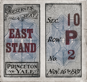 1901 Princeton vs. Yale Ticket Remix