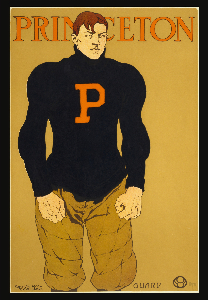 1901 Princeton Football Player Art