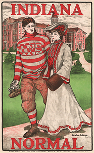 1902 indiana normal football poster