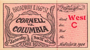 1904 Cornell vs. Columbia