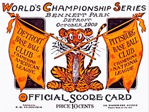 1909 World Series Detroit Tigers Score Book Art