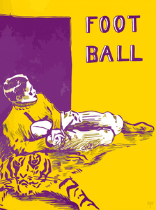 1909 LSU Foot Ball Art