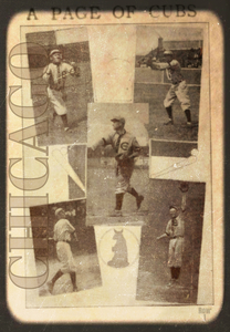 1910 Chicago Cubs Viewfinder Slide Art