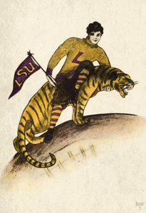 1910 LSU Tiger Football Art