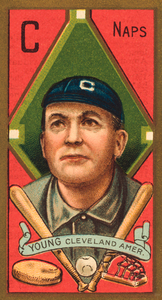 1911 Cy Young Baseball Card Art