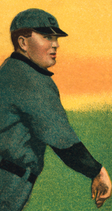 1911 Cy Young Baseball Card Portrait Art