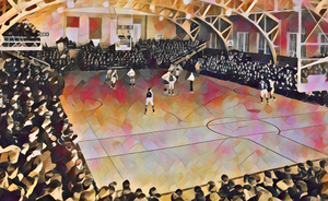 Vintage Basketball Digital Painting