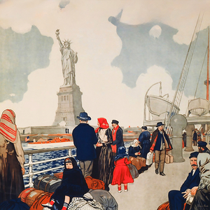 1917 nyc statue of liberty art