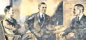 1920 business meeeting art