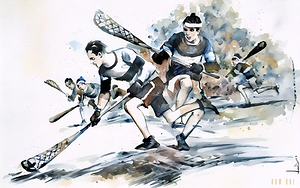 1920 lacrosse art