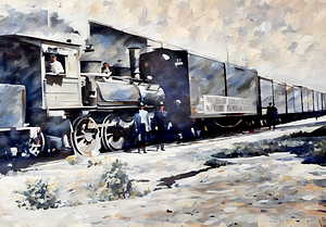 1920 train art remix